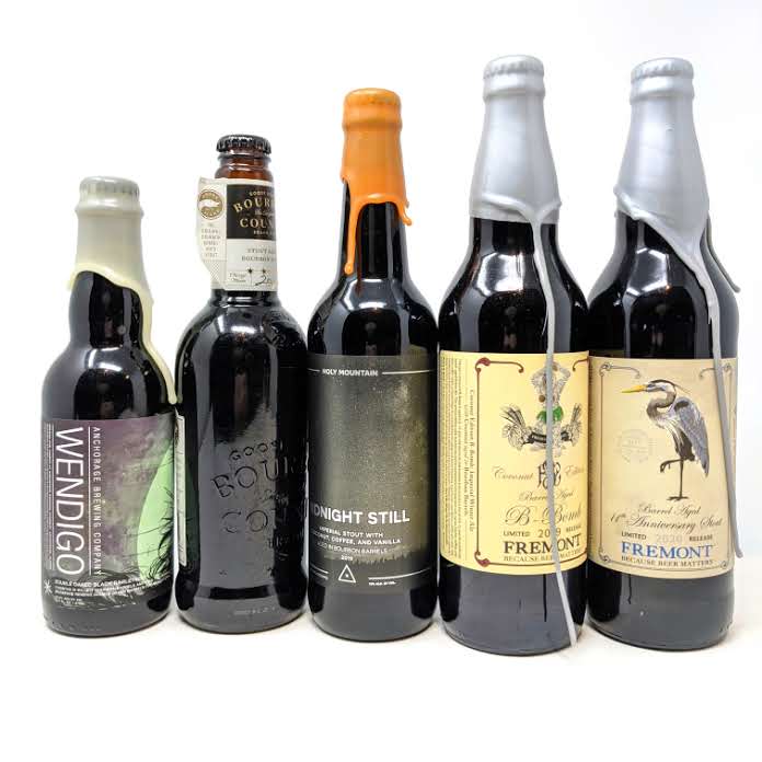 Glow-in-the-dark Coconuts bottles